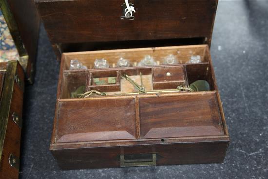 A 19th century mahogany apothecary cabinet, 10.25in.